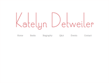 Tablet Screenshot of katelyndetweiler.com